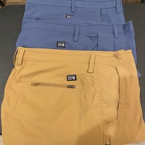 Mountain Hardwear Men's Chinos in Blue and Tan